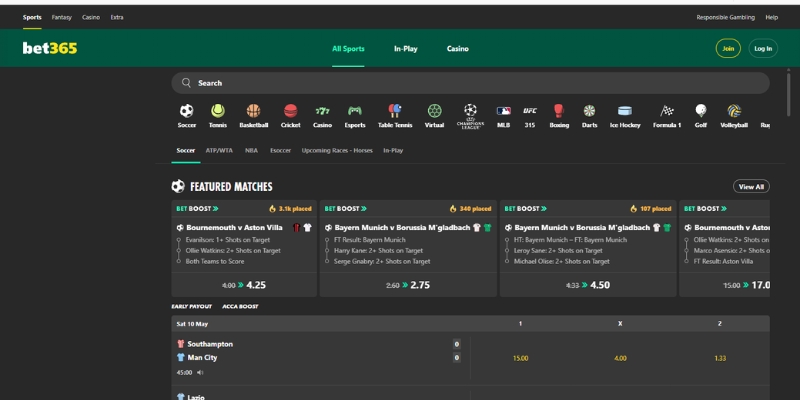 BET365 10 Bet365 là nhà cái uy tín hàng đầu hiện nay